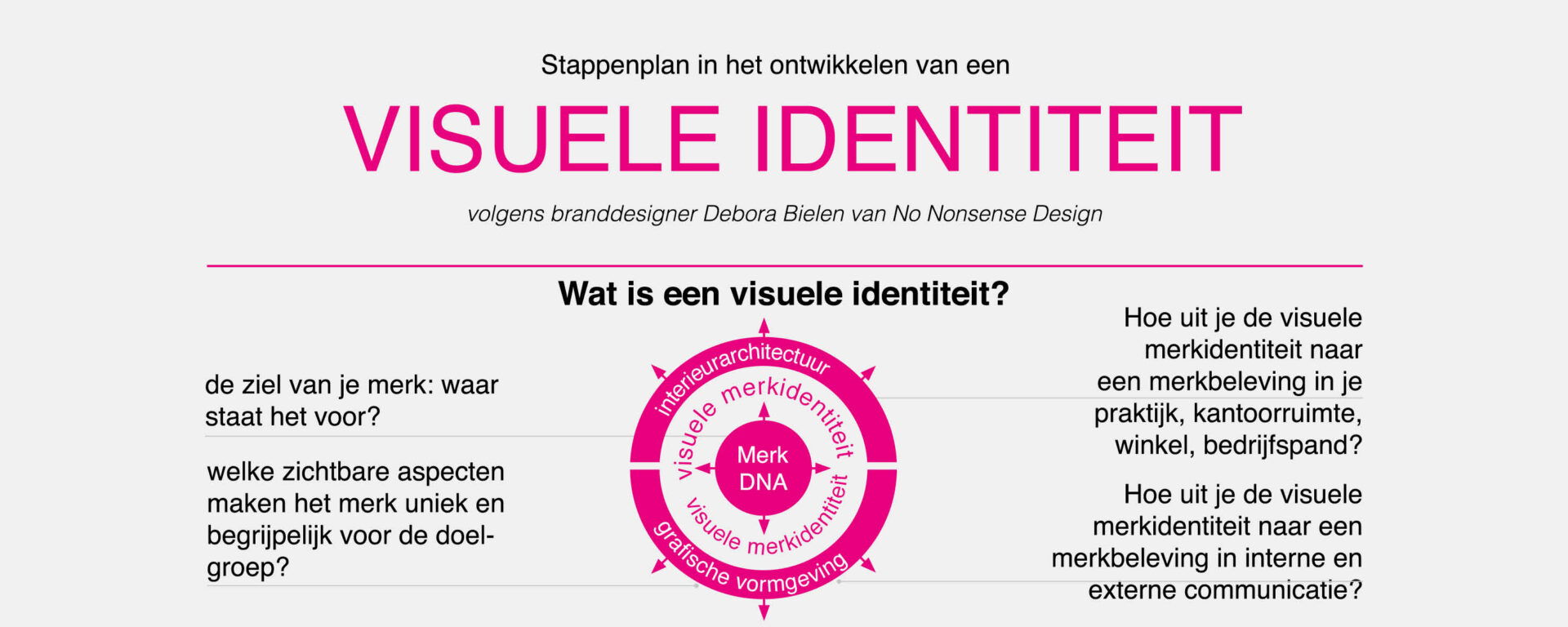 Infographic Stappenplan In Het Ontwikkelen Van Een Visuele Identiteit