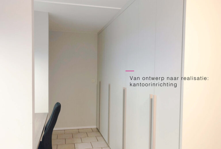 ontwerp en realisatie kantoorinrichting boekhouder